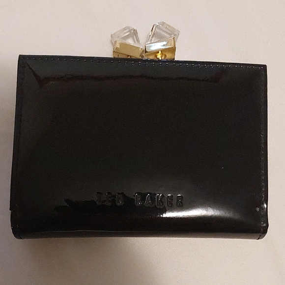 Ted Baker Handbags - New Ted Baker Glossy Black Wallet